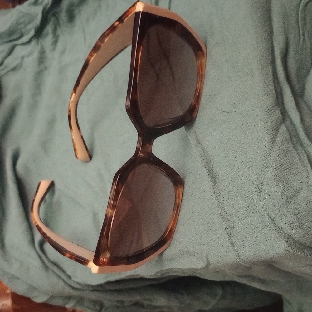 Prada Acetate Sunglasses SPR 15W Tortoise Caramel Powder
